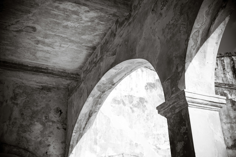 arches from the fort in Old San Juan