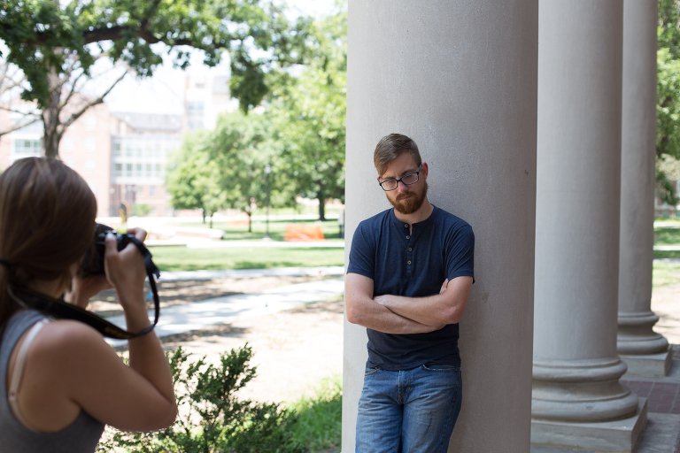 learning photography at wichita state university campus